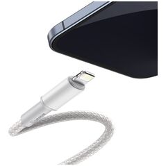 Καλώδιο USB Baseus USB-C - Lightning 1 m Λευκό (6953156231924)
