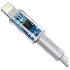 Καλώδιο USB Baseus USB-C - Lightning 1 m Λευκό (6953156231924)