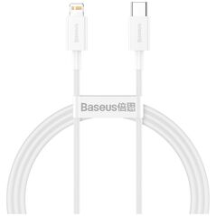 Καλώδιο USB Baseus USB-C - Lightning 1 m Λευκό (baseus_20210428102456)