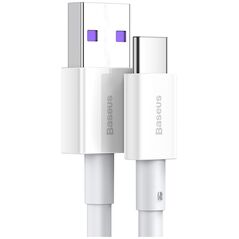 Καλώδιο USB Baseus USB-A - USB-C 1 m Λευκό (CATYS-02)