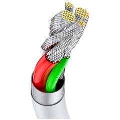 Καλώδιο USB Baseus USB-A - USB-C 1 m Λευκό (CATYS-02)