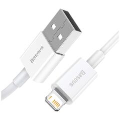 Καλώδιο USB Baseus USB-A - Lightning 1.5 m Λευκό (CALYS-B02)
