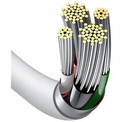 Καλώδιο USB Baseus USB-A - Lightning 1.5 m Λευκό (CALYS-B02)