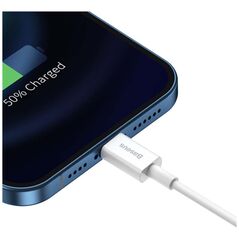 Καλώδιο USB Baseus USB-A - Lightning 2 m Λευκό (CALYS-C02)