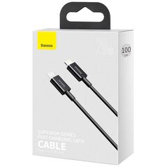 Καλώδιο USB Baseus USB-C - Lightning 1 m Μαύρο (BSU2666BLK)