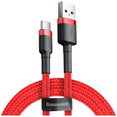 Καλώδιο USB Baseus USB-A - USB-C 2 m Κόκκινο (CATKLF-C09)