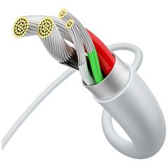 Καλώδιο USB Baseus USB-A - microUSB 2 m Λευκό (BSU2825WHT)