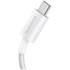 Καλώδιο USB Baseus USB-A - microUSB 2 m Λευκό (BSU2825WHT)