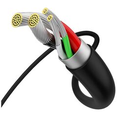 Καλώδιο USB Baseus USB-A - microUSB 2 m Μαύρο (BSU2823BLK)