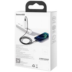 Καλώδιο USB Baseus USB-A - Lightning 1 m Μαύρο (BSU2660BLK)