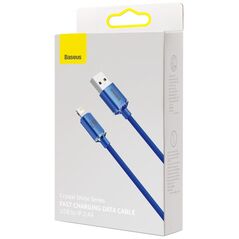 Καλώδιο USB Baseus USB-A - Lightning 2 m Μπλε (BSU3025BLU)