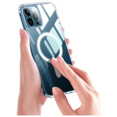 Anti Shock 1,5 mm Mag case for iPhone 12 Mini 5,4" transparent big hole 5900495033536