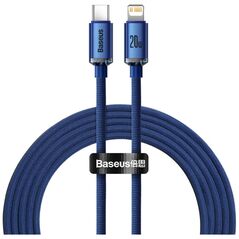 Καλώδιο USB Baseus USB-C - Lightning 2 m Μπλε (BSU3021BLU)