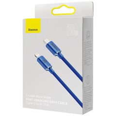 Καλώδιο USB Baseus USB-C - Lightning 2 m Μπλε (BSU3021BLU)