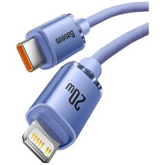 Καλώδιο USB Baseus USB-C - Lightning 2 m Μωβ (FD-2310-6932172602796)