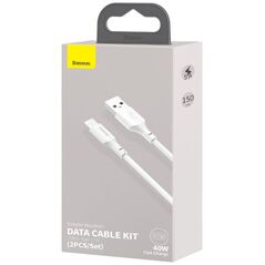 Καλώδιο USB Baseus USB-A - USB-C 1.5 m Λευκό (TZCATZJ-02)