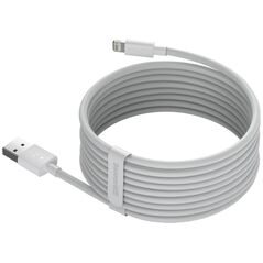 Καλώδιο USB Baseus 2x USB-A - Lightning 1.5 m Λευκό (6953156230316)