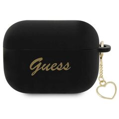 Guess Etui Guess GUAP2LSCHSK Apple AirPods Pro 2 θήκη μαύρο/μαύρο Σιλικόνη Συλλογή Γοητεία Καρδιά