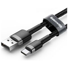 Καλώδιο USB Baseus USB-A - USB-C 3 m Μαύρο-γκρι (6953156296343)