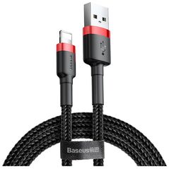 Καλώδιο USB Baseus USB-A - Lightning 3 m Μαύρο-κόκκινο (CALKLF-R91)