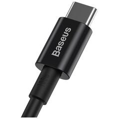 Καλώδιο USB Baseus USB-C - USB-C 1 m Μαύρο (BSU2848BLK)