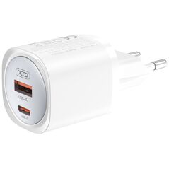 Φορτιστής τοίχου XO CE21, 30W, GaN, 1x USB-C, 1x USB-A