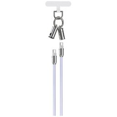 Καλώδιο Devia 2σε1 Lanyard 60W USB-C - USB-C 1.2m