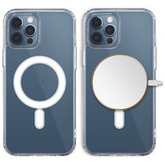 Anti Shock 1,5 mm Mag case for iPhone 16 Pro 6,3" transparent big hole 5907457785427