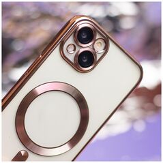 Color Chrome Mag case for Samsung Galaxy S25 Ultra rose gold 5906961928115