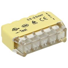 Orno Πιεστικός σύνδεσμος εγκατάστασης 5-αγωγών| για καλώδιο 0,75-2,5mm2| IEC 300V/24A 50 τεμ. OR-SZ-8004/5/50