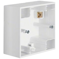 Hager K.1 Επιτοίχιο κουτί μονό χιονάλευκο 10417009