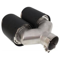 MTuning Διπλή Απόληξη Σιγαστήρα 2x114mm είσοδος 63mm Carbon