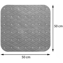 5five Αντιολισθητικό χαλάκι για ντουζιέρα, 50x50 cm, χρώμα γκρι
