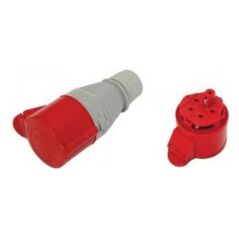 Σταθερή μονωτική υποδοχή Tarel 16A 400V 5P IP44 με βιδωτούς ακροδέκτες 125 (EX-TGN-125)