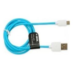 Καλώδιο USB iBOX USB-A - microUSB 1 m Μπλε (IKUMD3A)