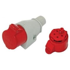 Σταθερή πρίζα εγκατάστασης Tarel 32A 400V κόκκινη 3P+N+Z IP44 (EX-TGN-127)