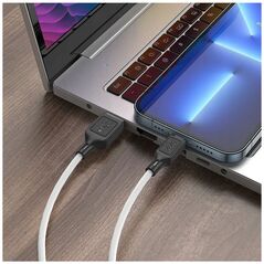 Καλώδιο USB Hoco HOCO καλώδιο USB A σε Lightning 2,4A X90 1 m λευκό