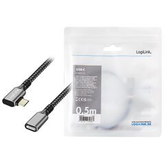 Καλώδιο USB3.2 Gen1 TypeC σε USB-C/F, PD, 2m