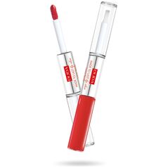 Pupa Made To Last Lip Duo Liquid Lip Colour Colour & Topcoat Waterproof Long Lasting αδιάβροχο υγρό κραγιόν και γυαλιστικό 001 2x4ml