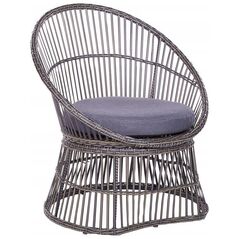 Σετ έπιπλα μπαλκονιού Beliani με μαξιλάρι Polyrattan Μπεζ-γκρι MESYNA Lumarko! 13501833 4255664825322