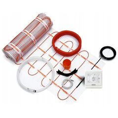 Σετ μονής όψης θερμαινόμενο χαλάκι WT 2010 AL, 150 W/m2, 9,0 m2, ρυθμιστής TT 16Θέρμανση δαπέδου