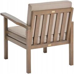 Σετ καναπέ Beliani για 4 άτομα Ξύλο Ακακίας Σκούρο ξύλο MANILA Lumarko! 13504556 4255664826046