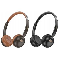 HOCO ασύρματα ακουστικά bluetooth κεφαλής W62 καφέ