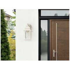 Απλίκα Beliani Εξωτερικό λευκό φωτιστικό τοίχου FINDON Lumarko!