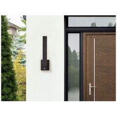 Φωτιστικό τοίχου Beliani Εξωτερικό φωτιστικό LED με αισθητήρα κίνησης μαύρο TUMMEL Lumarko!