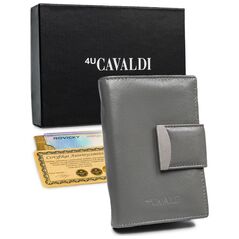 4U Cavaldi Γυναικείο δερμάτινο πορτοφόλι RFID κράμα Cavaldi κάθετο κούμπωμα 8531369 5903051027109