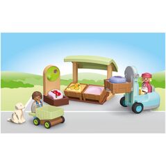 Φιγούρα PLAYMOBIL Σετ με φιγούρες Junior 71691 Οικολογικός πάγκος με περονοφόρο ανυψωτικό