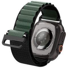 Λουράκι Spigen WBF1 Band για Apple Watch 6/7/8/9/10/SE/Ultra 1/2 44/45/46/49mm Μαύρο/πράσινο