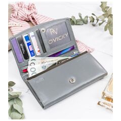 4U Cavaldi Γυναικείο δερμάτινο πορτοφόλι της Cavaldi, κουμπωμένο με κούμπωμα 8531376 5903051027185