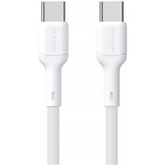 Καλώδιο Dudao L9C 65W USB-C - USB-C 1m - λευκό